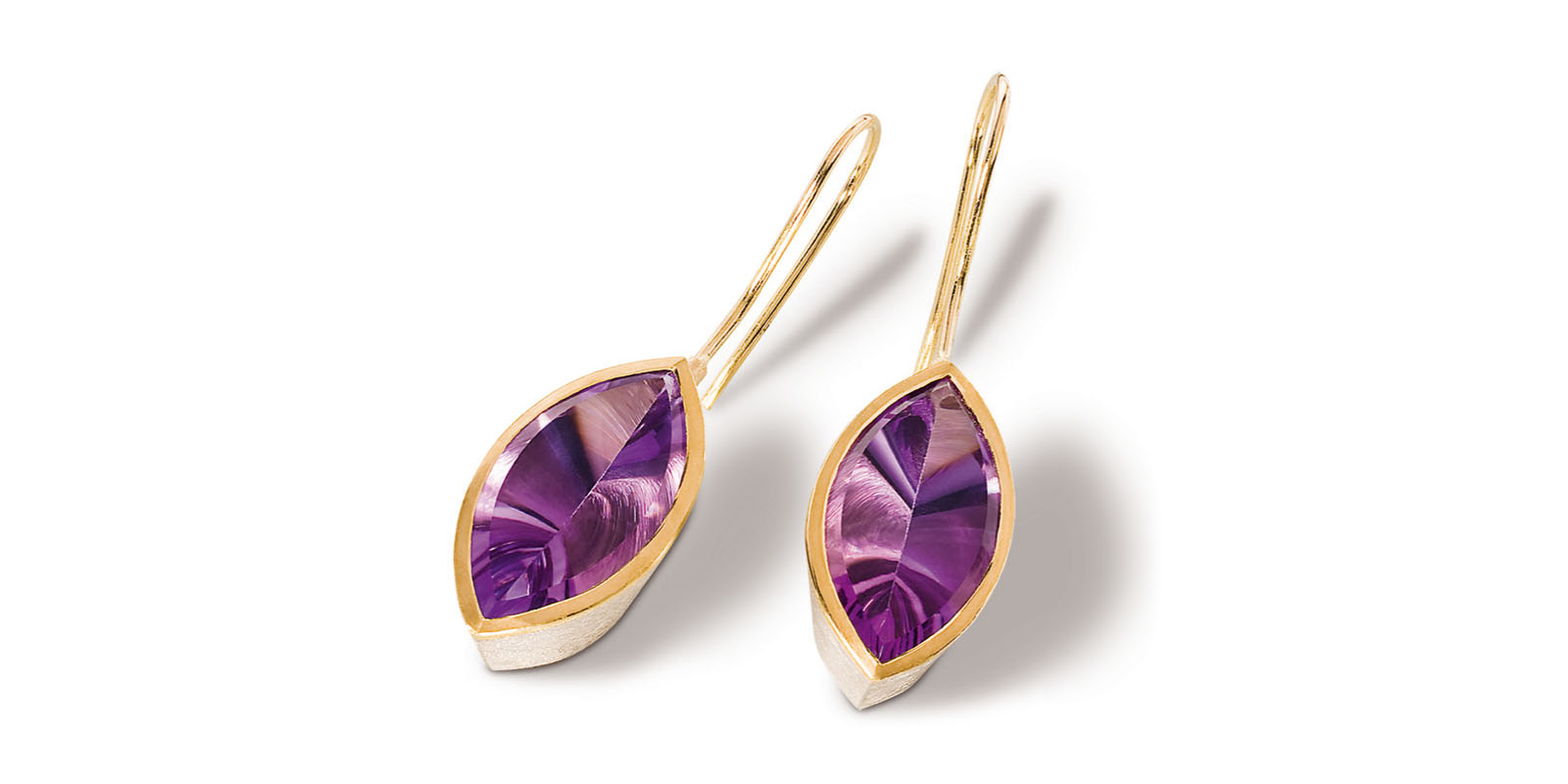 Ohrringe Amethyst Gold